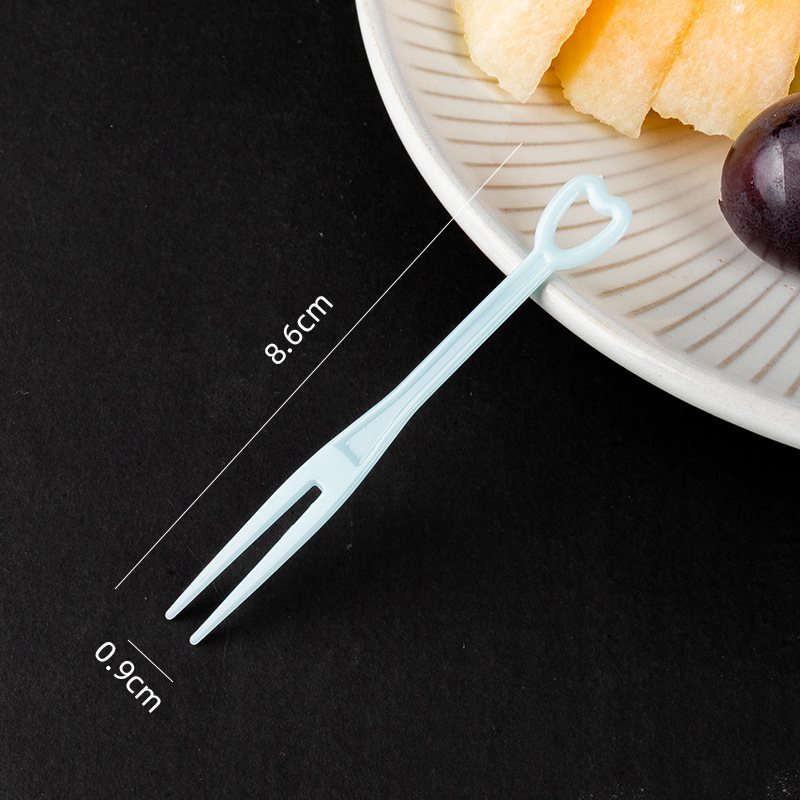 Jednokratna vilica za voće, PS materijal, srcolikog oblika, individualno pakirana, 500 komada po paketu, Shake box