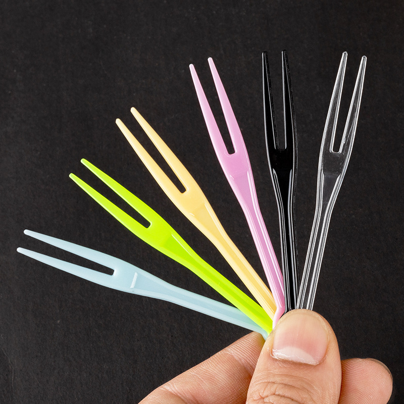 Jednokratna vilica za voće, PS materijal, srcolikog oblika, individualno pakirana, 500 komada po paketu, Shake box