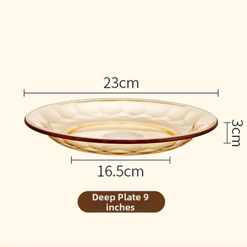 Set riadu z vysoko borosilikátového skla — misy, misy na polievku, taniere, misy na ryžu — vlastné spracovanie k dispozícii — štýl INS / Nový Čínsky štýl