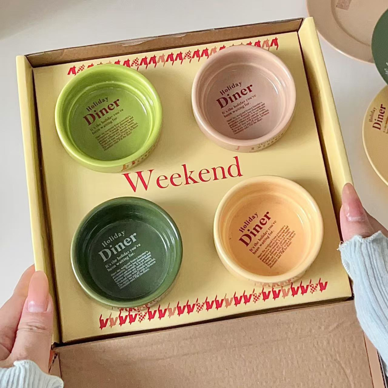 Keramičke posude za začine, džem i maslac – okrugle, lagani luksuzni retro stil, glazirani završni sloj, pogodno za mikrovalnu