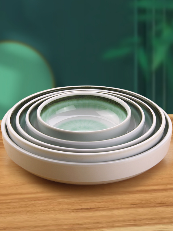 Melamin tanjur, okrugli, korejski stil, jednobojni, moguć tisak logotipa