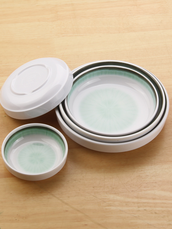 Melamin tanjur, okrugli, korejski stil, jednobojni, moguć tisak logotipa