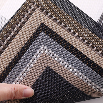 PVC podmetač za stol, nordijski stil, kvadratni oblik, jednobojni uzorak, za hotele i restorane