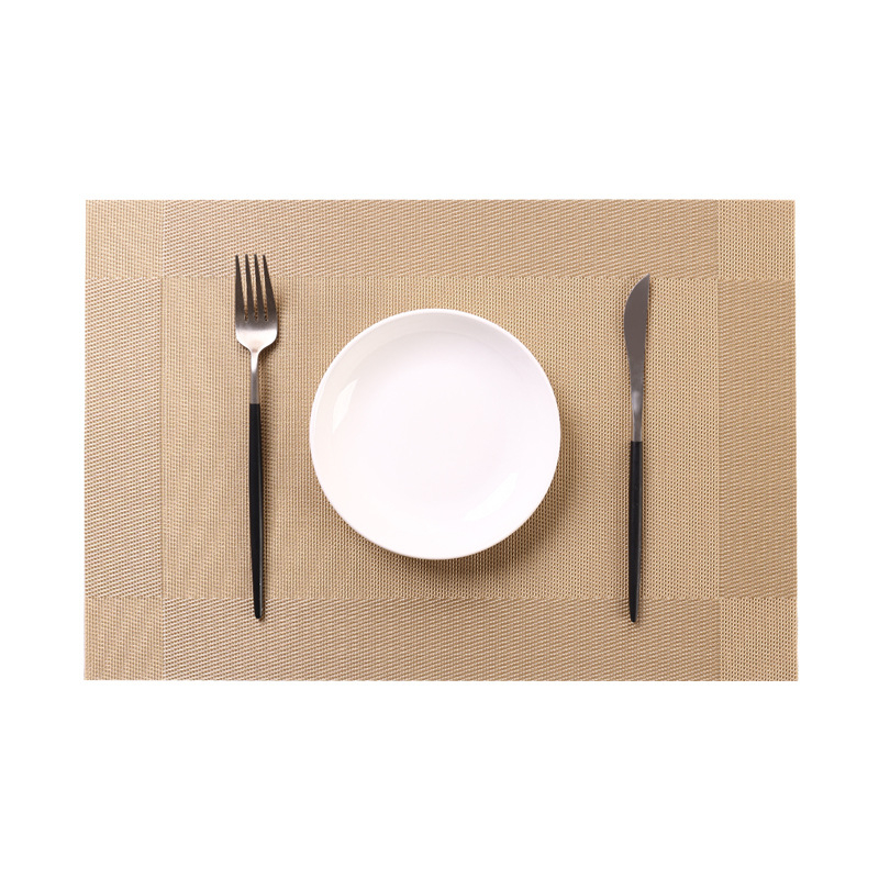 PVC podmetač za stol, nordijski stil, kvadratni oblik, jednobojni uzorak, za hotele i restorane