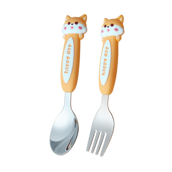 Set dječjih pribora: vilica i žlica, 304 nehrđajući čelik, dvodijelni set, za djecu od 12 mjeseci, brenda Xintu