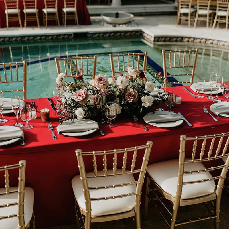 Еднократна PE пластмасова покривка за маса, правоъгълна със мрежест модел, водоустойчива и маслоустойчива, против изгаряне, без нужда от пране, за Нова година 2025