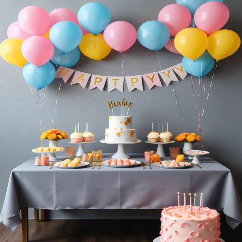 Еднократна PE пластмасова покривка за маса, правоъгълна със мрежест модел, водоустойчива и маслоустойчива, против изгаряне, без нужда от пране, за Нова година 2025