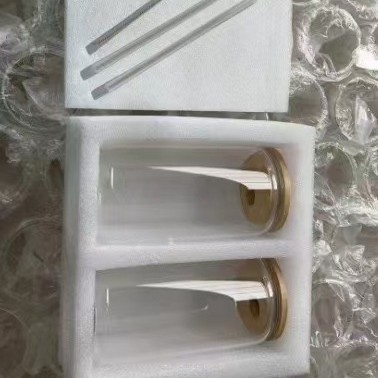 Sippy čaša s poklopcem i slamkom, borosilikatno staklo visoke temperature otpornosti, jednostruka konstrukcija