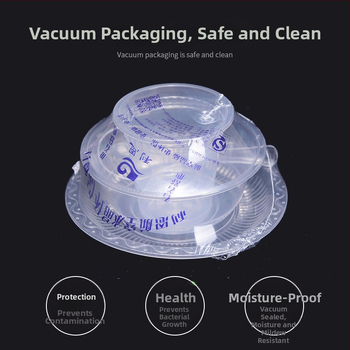 Jednorázová súprava riadu zo štyroch kusov, s hrubším dizajnom, z potravinárskeho plastu, nebiodegradovateľný