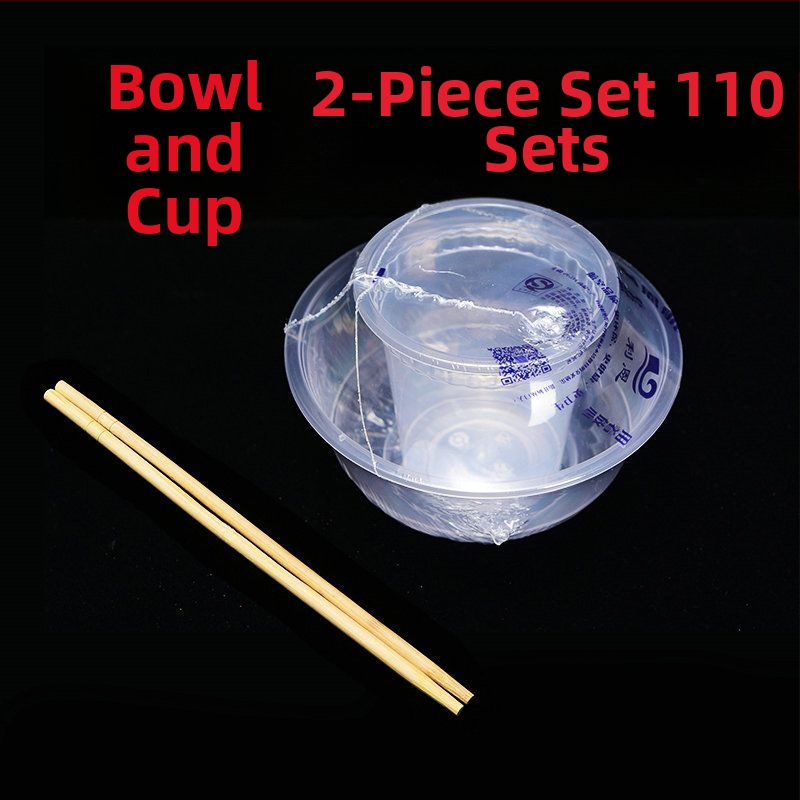 Jednorázová súprava riadu zo štyroch kusov, s hrubším dizajnom, z potravinárskeho plastu, nebiodegradovateľný