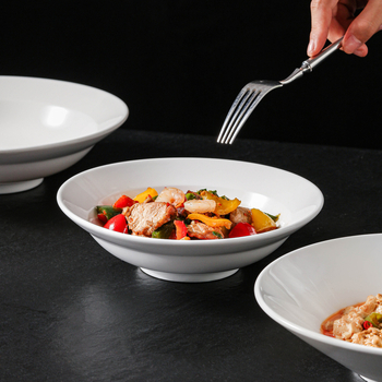 Francia stílusú kerámia tál, modern minimalist étkészlet, 450 ml kapacitás, testreszabható