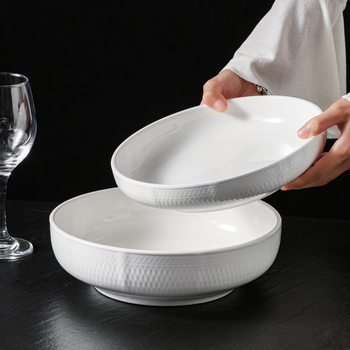 Francia stílusú kerámia tál, modern minimalist étkészlet, 450 ml kapacitás, testreszabható