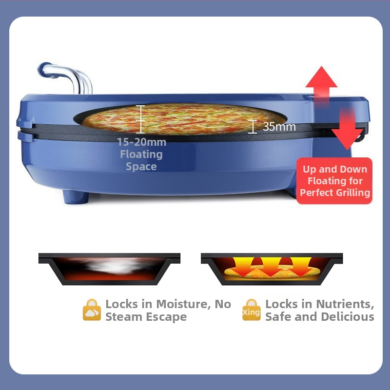 Elektrická panvica na palacinky s dvojstranným ohrevom (DL-600S, 1300W, 220V)
