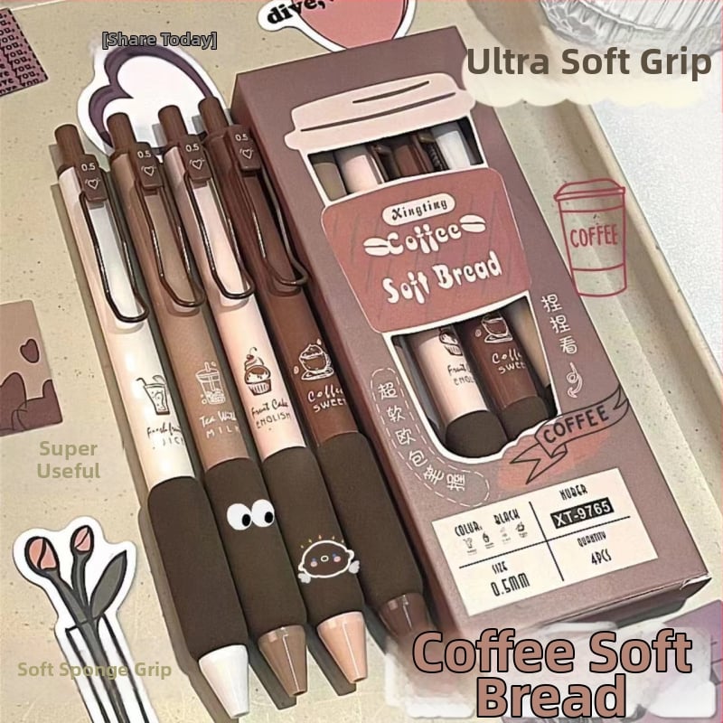 Гел писалка с европейски стил, в кутия, подвижна, с мек захват, черно мастило, волфрамов връх