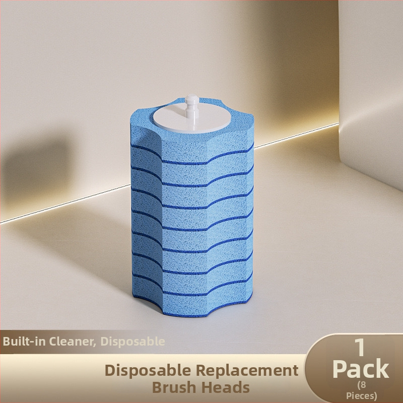 Jednorazová sada toaletnej kefy so sacím úchytom, nástenná montáž, plast, ľahký luxusný štýl