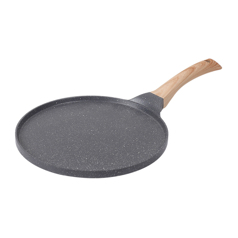 Tiganj za doručak – jaja i palačinke, s antiadhesivnim premazom, aluminijska legura, ravno dno, trostruko dno, kompatibilan sa svim štednjacima