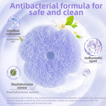Egyszer használatos vécé kefés készlet hosszú nyéllel, műanyagból, modern minimalista stílusú fürdőszobába