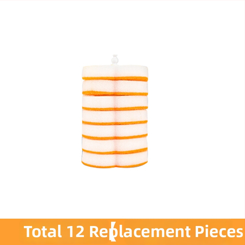 Egyszer használatos vécé kefés készlet hosszú nyéllel, műanyagból, modern minimalista stílusú fürdőszobába