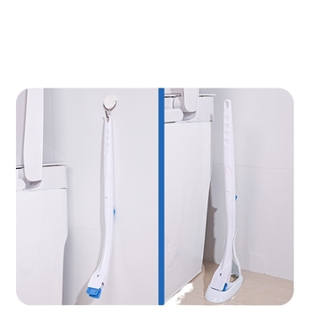 Yunlei Egyszer használható toalettkefe készlet, 1 kefe + 12 cserefej, citrom illat, műanyag