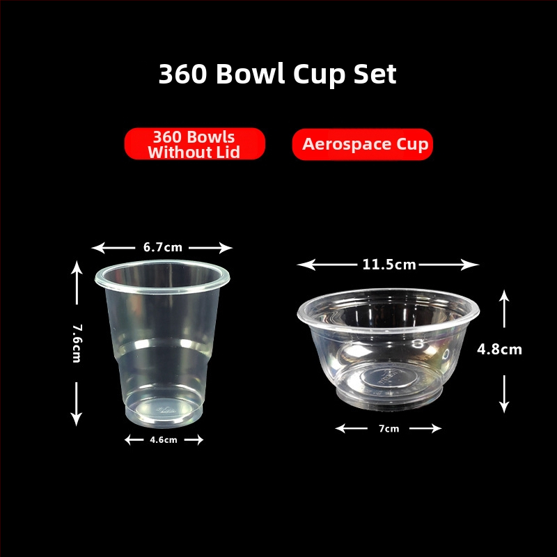 Egyszer használatos műanyag étkészlet poharakkal és kerek tálakkal, otthoni és üzleti felhasználásra; vastagabb műanyag esküvői poharak; logó nyomtatás lehetséges