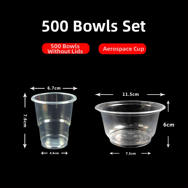 Egyszer használatos műanyag étkészlet poharakkal és kerek tálakkal, otthoni és üzleti felhasználásra; vastagabb műanyag esküvői poharak; logó nyomtatás lehetséges