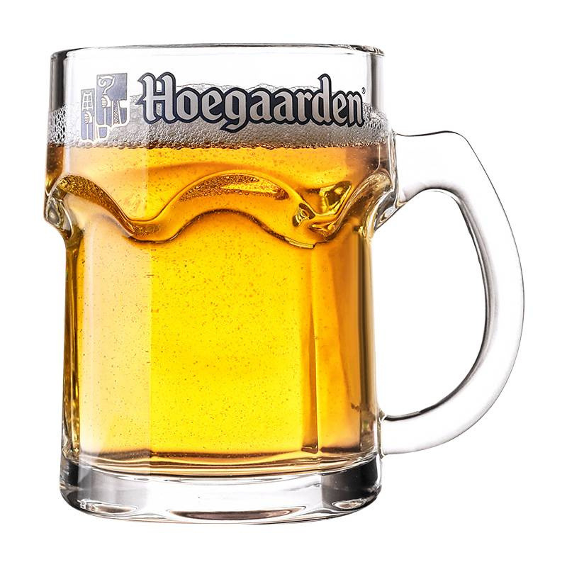 Sörös bögre edzett üvegből, 500 ml kapacitás, fogantyúval, testreszabható