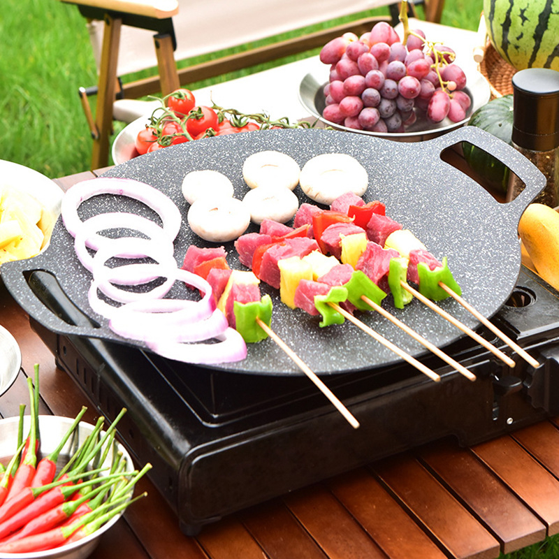 Okrugli aluminijski grill tiganj za roštilj, Cindy coco, lako za čišćenje, neprijanjiva površina, prilagodba obrade, podrijetlo Lishui