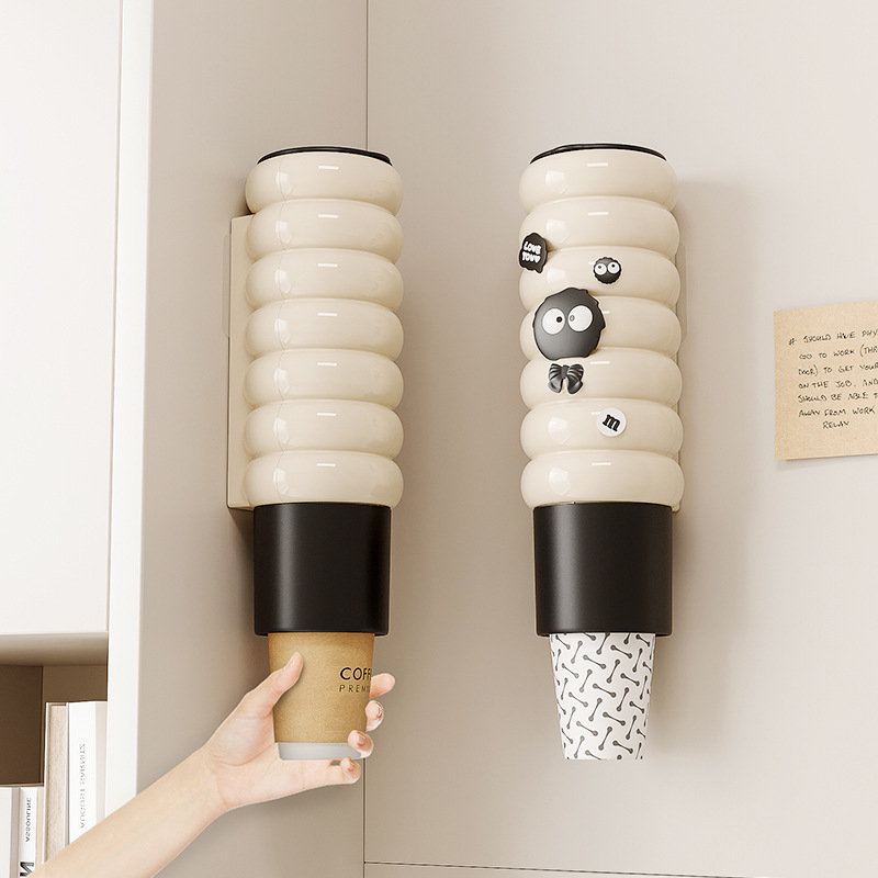 JOINT Πλαστικός Θήκη Ποτηριών Τοίχου, Χωρίς Τρύπες, Φρέσκου και Γλυκού Στυλ