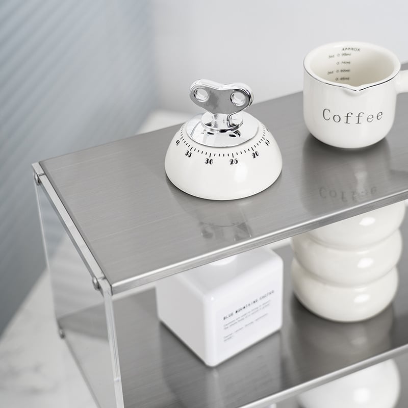 Дисплей рафт за чаши от акрил и неръждаема стомана за настолен плот – Xintao, модел Acrylic Stainless Steel Display Rack, Материал: неръждаема стомана, Подходящо: дневна/спалня/настолен плот, Сглобяем.