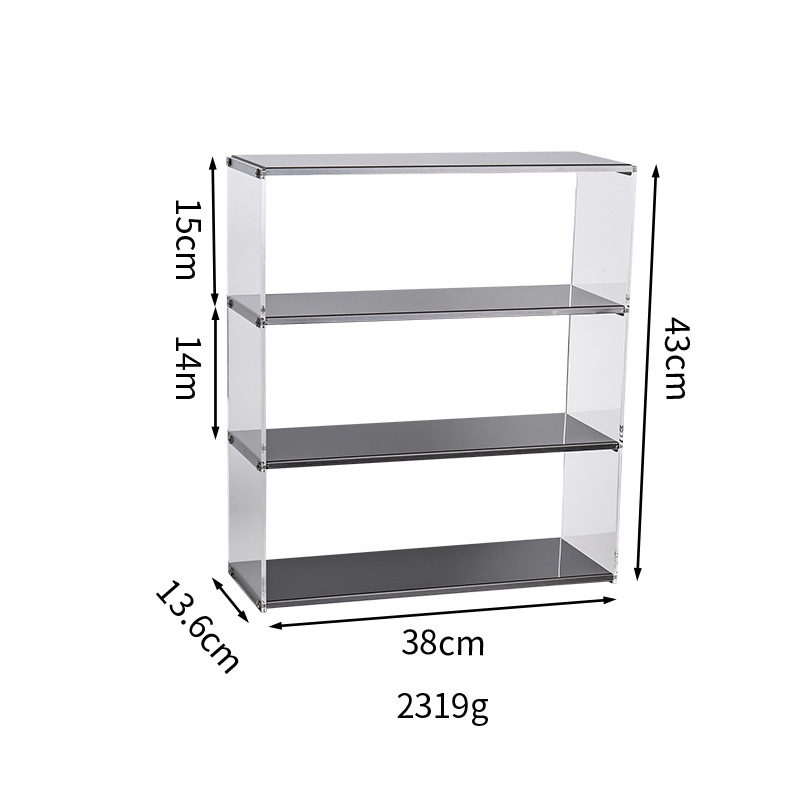 Дисплей рафт за чаши от акрил и неръждаема стомана за настолен плот – Xintao, модел Acrylic Stainless Steel Display Rack, Материал: неръждаема стомана, Подходящо: дневна/спалня/настолен плот, Сглобяем.