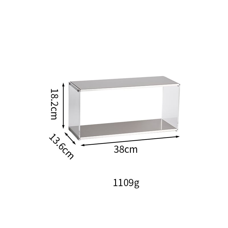 Дисплей рафт за чаши от акрил и неръждаема стомана за настолен плот – Xintao, модел Acrylic Stainless Steel Display Rack, Материал: неръждаема стомана, Подходящо: дневна/спалня/настолен плот, Сглобяем.