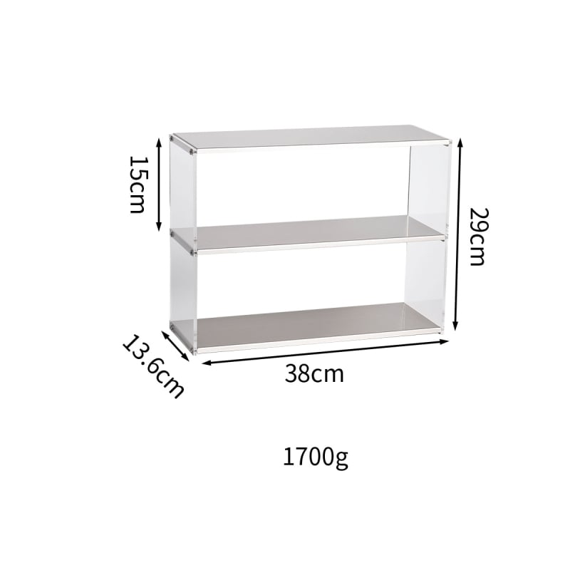 Дисплей рафт за чаши от акрил и неръждаема стомана за настолен плот – Xintao, модел Acrylic Stainless Steel Display Rack, Материал: неръждаема стомана, Подходящо: дневна/спалня/настолен плот, Сглобяем.