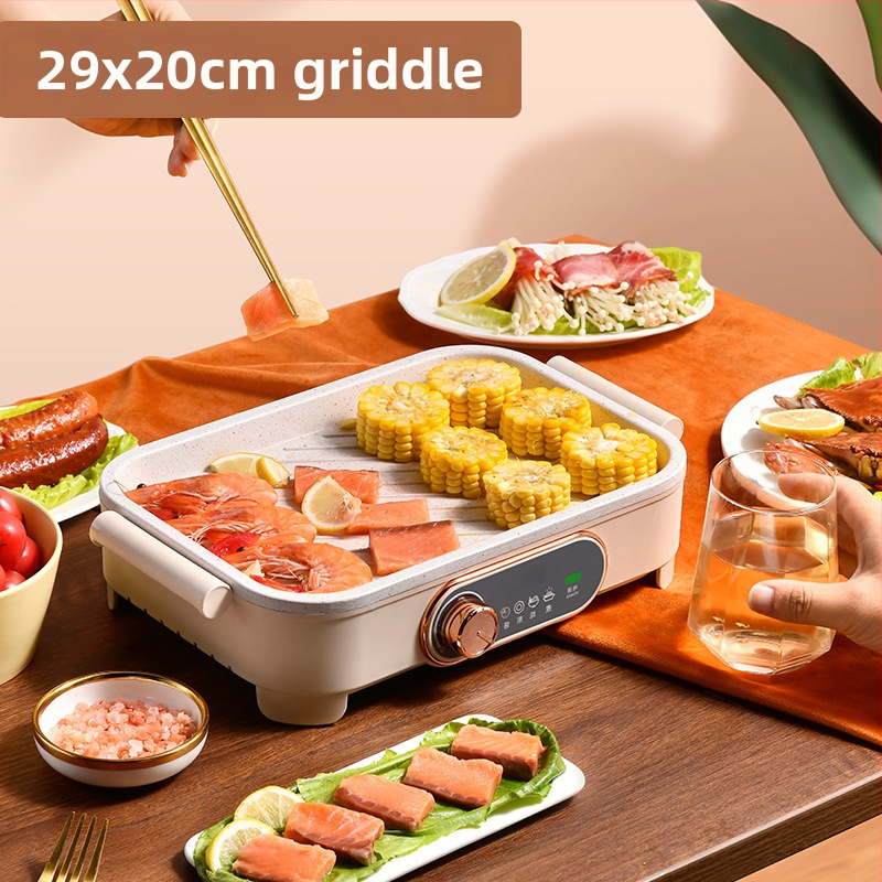 3-в-1 машина за закуска: електрически тиган за омлет и колбаси, 220 V, отопление с нагревателна тръба, за 2–3 порции