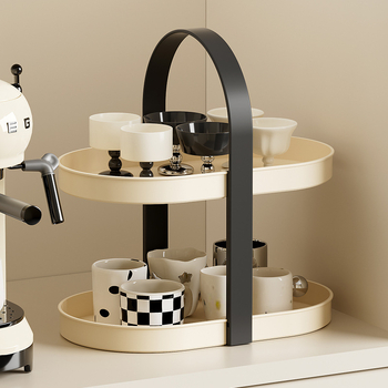 Πλαστική βάση για κούπες, πολυεπίπεδη αποθήκευση, μοντέρνο μινιμαλιστικό σχέδιο, βάρος 650 g