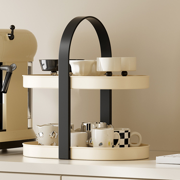 Πλαστική βάση για κούπες, πολυεπίπεδη αποθήκευση, μοντέρνο μινιμαλιστικό σχέδιο, βάρος 650 g