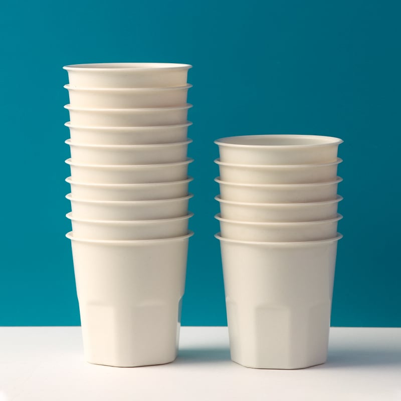 Vas de unică folosință din coajă de orez – design îngroșat, de calitate alimentară, rezistent la temperaturi înalte, biodegradabil