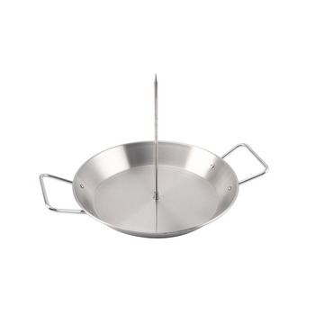 Vertikalna BBQ ploča - Nehrđajući čelik, okrugla, 461.2 g, Podrijetlo: Yangjiang, Proces obrade: elektroplakanje, hladno valjanje
