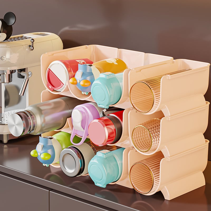 Ράφι οργάνωσης φλυτζανιών — διαφανές, στοιβαζόμενο, μοντέρνος πλαστικός οργανωτής (2024)