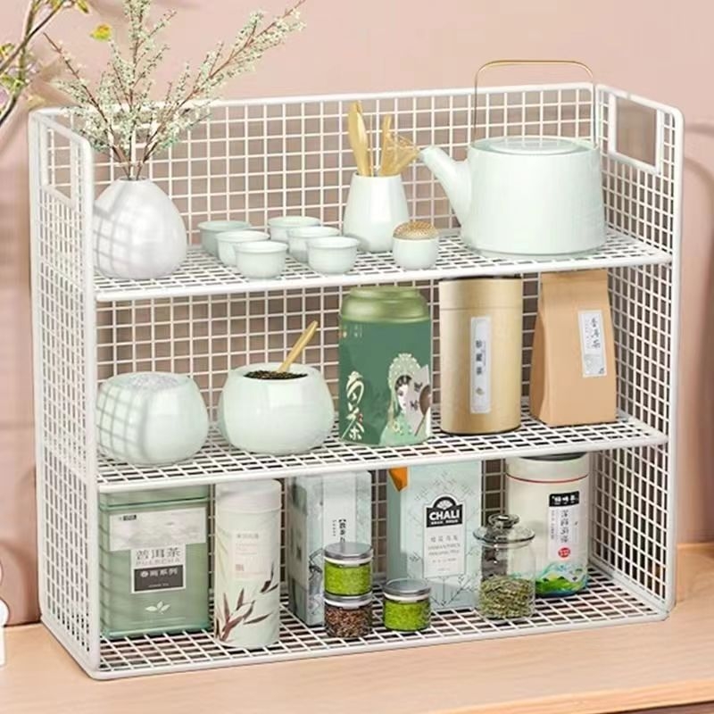 3-επίπεδη επιτραπέζια οργάνωση για φλυτζάνια από σίδερο, φορητή, χωρίς εγκατάσταση, χωρίς τρύπες