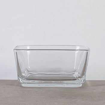 Γυάλινο τετράγωνο πιάτο σερβιρίσματος με δίσκο και διαμερίσματα, κατάλληλο για φούρνο μικροκυμάτων, στυλ ελαφριάς πολυτέλειας ρετρό