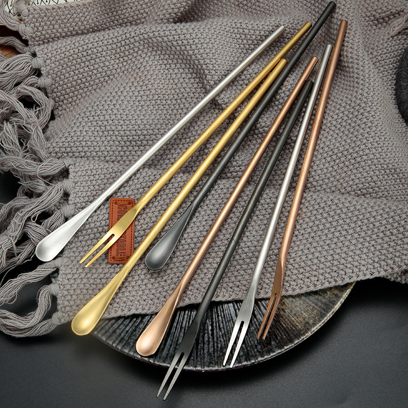 Πιρούνι φρούτων, ανοξείδωτο ατσάλι 304, ιαπωνικού στυλ, μάρκα One Second, δυνατότητα εκτύπωσης λογότυπου, εξατομίκευση διαθέσιμη.