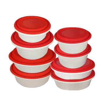 Κύκλοι μιας χρήσης μπολ πακέτου φαγητού με κλειδωτό καπάκι, αδιαρροϊκά, παχυνμένο PP πλαστικό, για σούπες και νουντλς