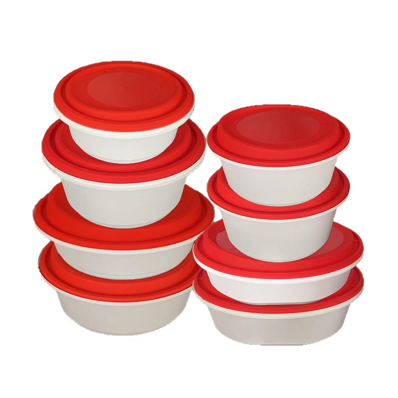 Κύκλοι μιας χρήσης μπολ πακέτου φαγητού με κλειδωτό καπάκι, αδιαρροϊκά, παχυνμένο PP πλαστικό, για σούπες και νουντλς