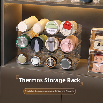 Asztali pohártartó, műanyag, 2 kg, konfigurációk: 3 vagy 4 rekesz, modern egyszerű stílus