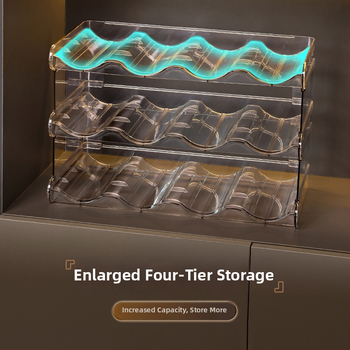 Asztali pohártartó, műanyag, 2 kg, konfigurációk: 3 vagy 4 rekesz, modern egyszerű stílus