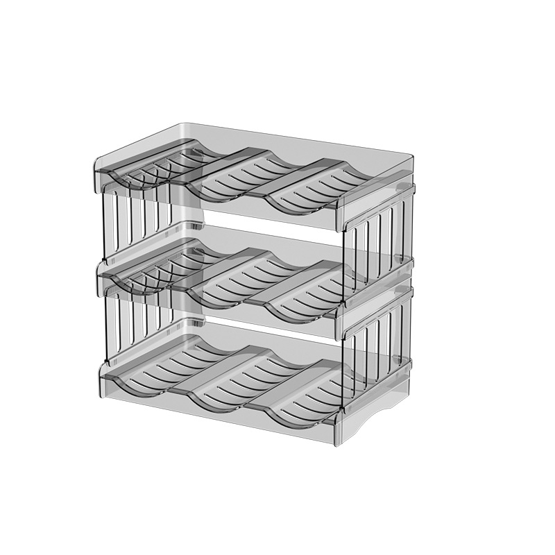 Asztali pohártartó, műanyag, 2 kg, konfigurációk: 3 vagy 4 rekesz, modern egyszerű stílus