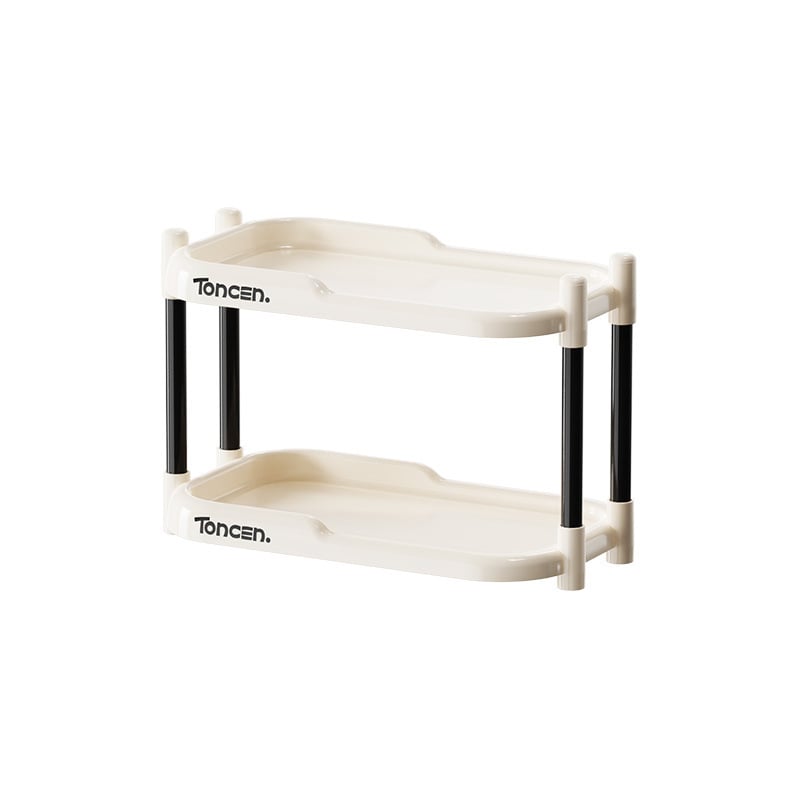 Настолен органайзер за чаши и канцеларски материали, конструкция с два и три етажа, ABS+PVC, модел 1002, модерен минималистичен стил.