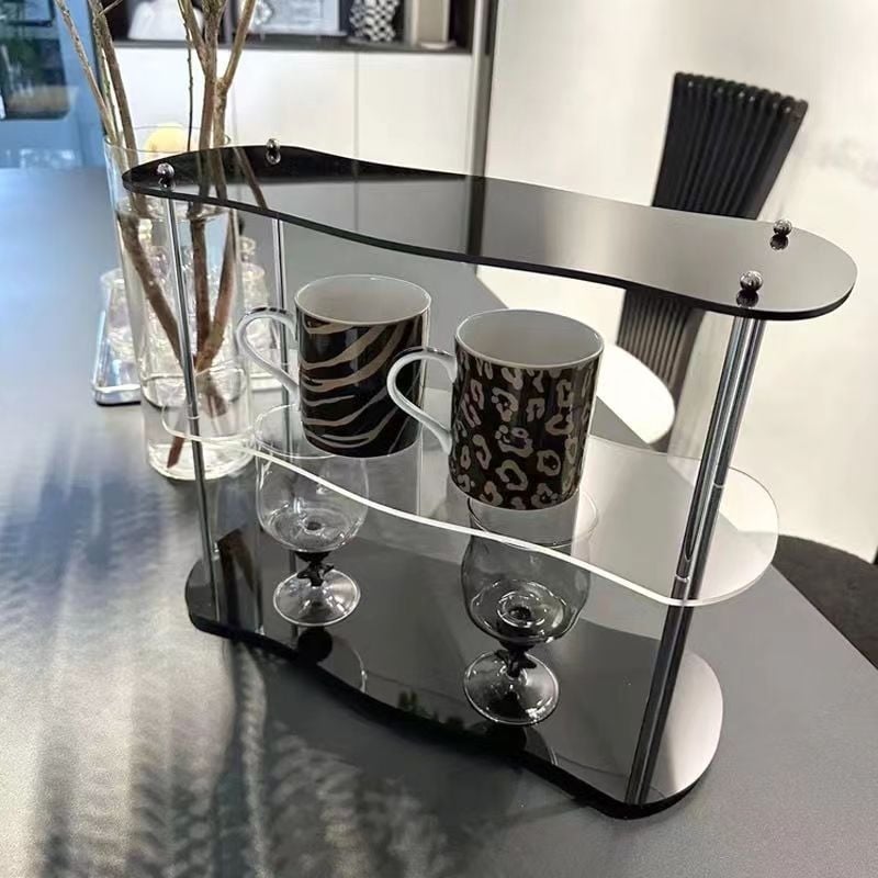 Οργανωτής επιφάνειας γραφείου, πολλαπλών χρήσεων, διπλό επίπεδο προβολής, αποσπώμενο τμήμα, θήκη ποτηριού, κατασκευή από πλαστικό