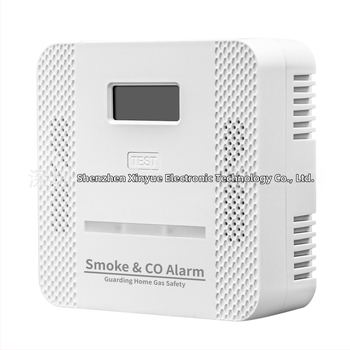 2-v-1 CO a detektor dymu, bezdrôtový, 360° detekcia, montáž na strop, model XY-S510COM