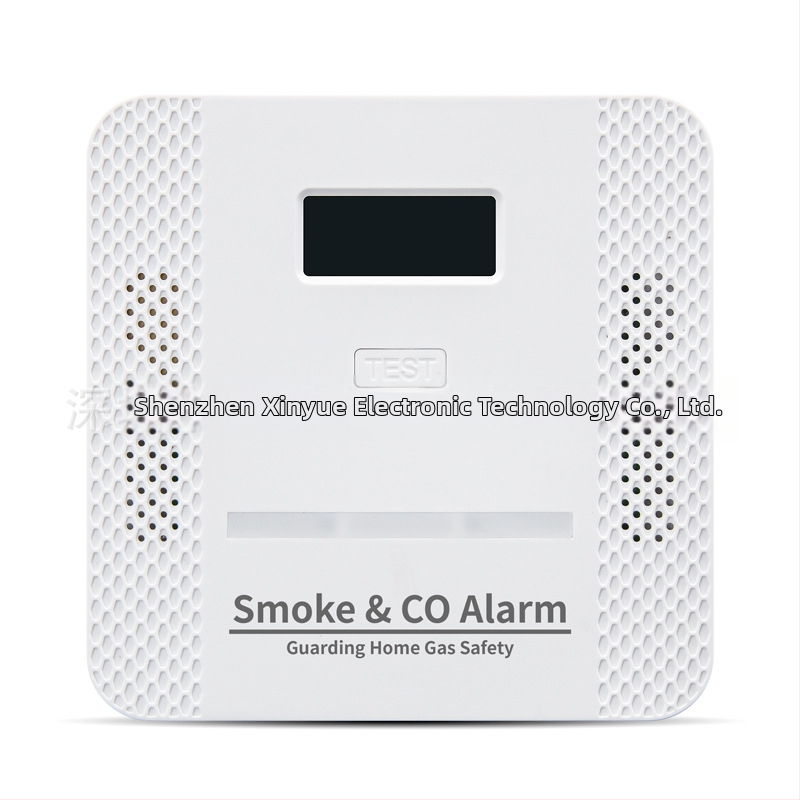 2-v-1 CO a detektor dymu, bezdrôtový, 360° detekcia, montáž na strop, model XY-S510COM
